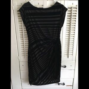 Limited Brand Black Satin Cocktail Dress